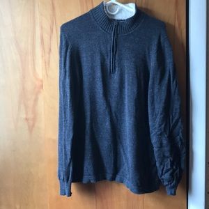Men’s Dark Gray 3/4 Zip Sweatshirt
